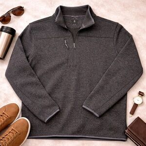 Sun Mountain Thermal 1/4 Zip Pullover Men’s 2XL Charcoal Golf Performance Fleece